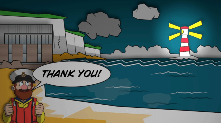 DTV thank you screen